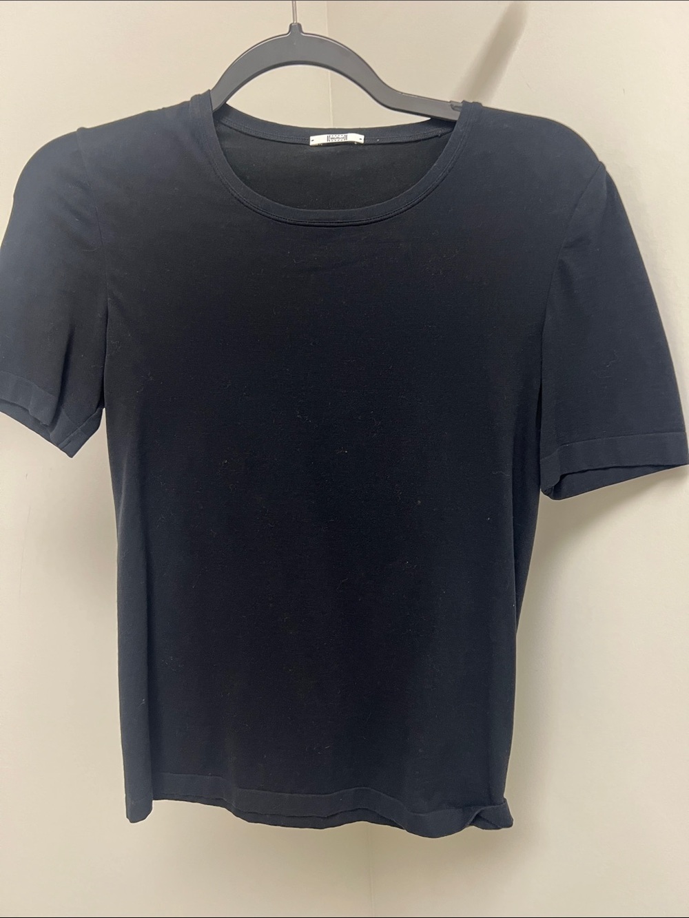 Wolford Black Short-Sleeve Crewneck Tee